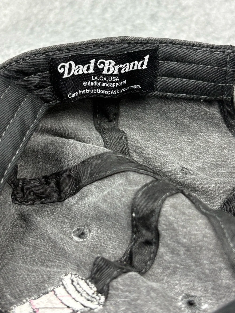 Dad Brand Twin Mum Coffee Cup Embroidered Black Adjustable Hat